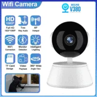 【ซื้อ1แถม1】กล้องวงจรปิด 360 wifi กล้องรักษาความปลอดภัย V380 Pro กล้องวงจรปิด ไร้ สาย IP Security CCTV Camera samsung xiaomi กล้องติดบ้าน กล้องวงจรปิดดูผ่านมือถือ