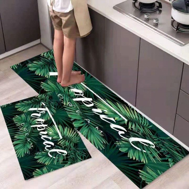 Kitchen Floor Mats Anti-skid Oil-proof Waterproof Door Mat Wipeable and  Disposable Special Water-absorbing and Oil-absorbing - AliExpress