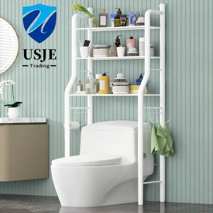 Toilet shelving Floortoceiling bathroom shelf Toilet toilet slit