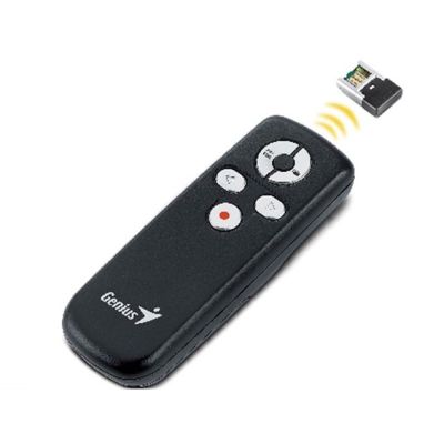 พอยเตอร์ Genius 100 Wireless Presentation Remote Black Genius Media 100