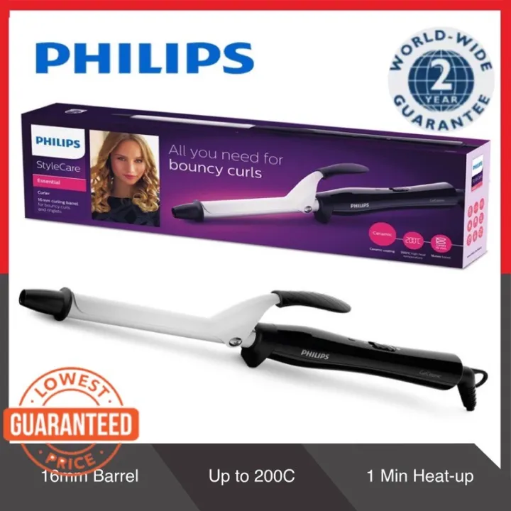Philips Hair Curler BHB862 (16mm) Ceramic Coating Curling Tongs Lazada