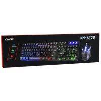 OKER New Oker KM-6120 คีย์บอร์ดเรืองแสง+Mouse GAMING