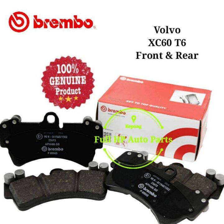 Original Brembo Front Rear Brake Pad Volvo XC60 T6 Lazada