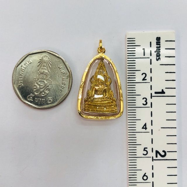 จี้พระพุทธชินราช-เลี่ยมทองแท้75-กันน้ำ-วัดพระศรีรัตนมหาธาตุวรมหาวิหาร