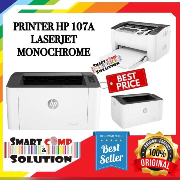 Printer HP LaserJet 107A Monochrome - Laser Jet 107 A White | Lazada ...