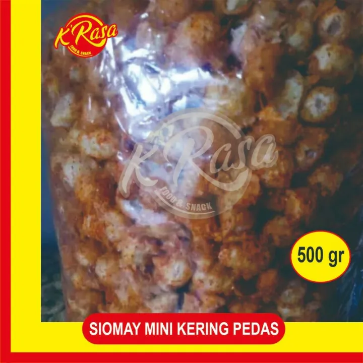 Siomay Mini Kering Pedas 500 Gr Cms Enak Renyah Cocok Buat Cemilan