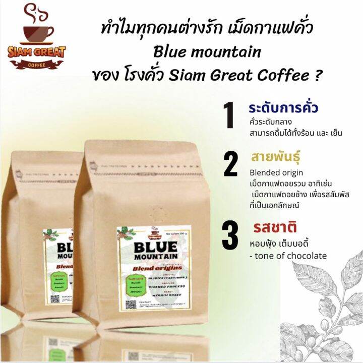 เมล็ดกาแฟคั่ว-blue-mountain-500-g