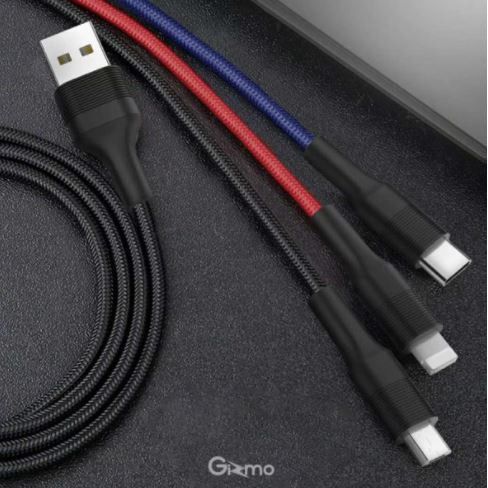 gizmo-flash-sale-ราคาพิเศษ-gu-020-สายชาร์จหลายหัว-3in1สายชาร์จไอโฟน-สายชาร์จซัมซุง-สายชาร์จ-ขายดีสุดๆ-งานดีๆๆ