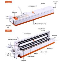 [แถมฟรีถุง]เครื่องซีลถุง เครื่องซีนถุง เครื่องซีลดูดสูญญากาศ เครื่องแพ็คไฟฟ้า ซีลแบบสูญญากาศ สำหรับอาหารในครัว