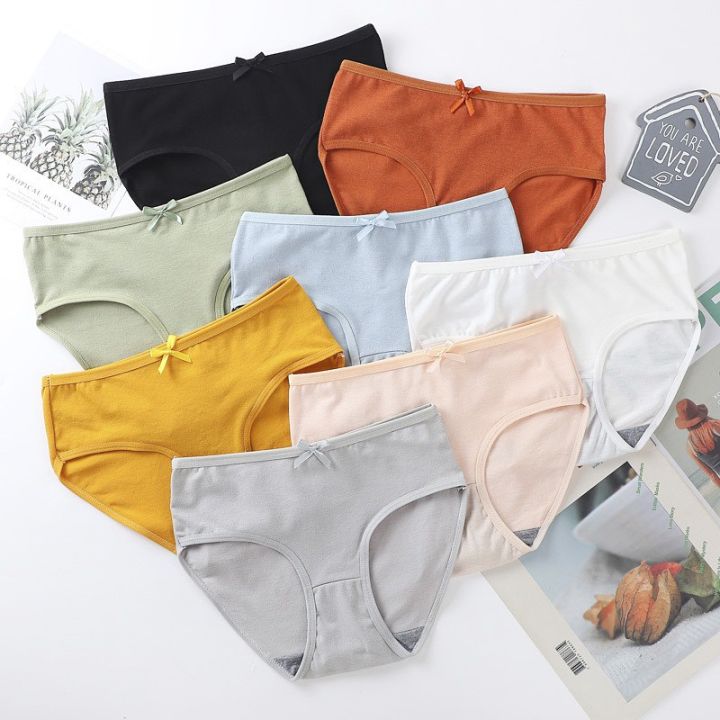 กางเกงในน่ารัก-มีโบว์-ราคาถูก-มี8สีให้เลือก