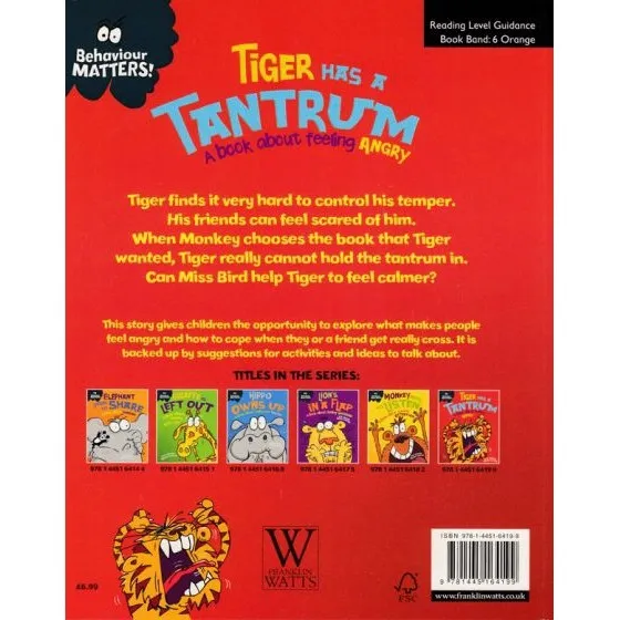 BEHAVIOUR MATTERSTIGER HAS A TANTRUM BY DKTODAY Lazada.co.th