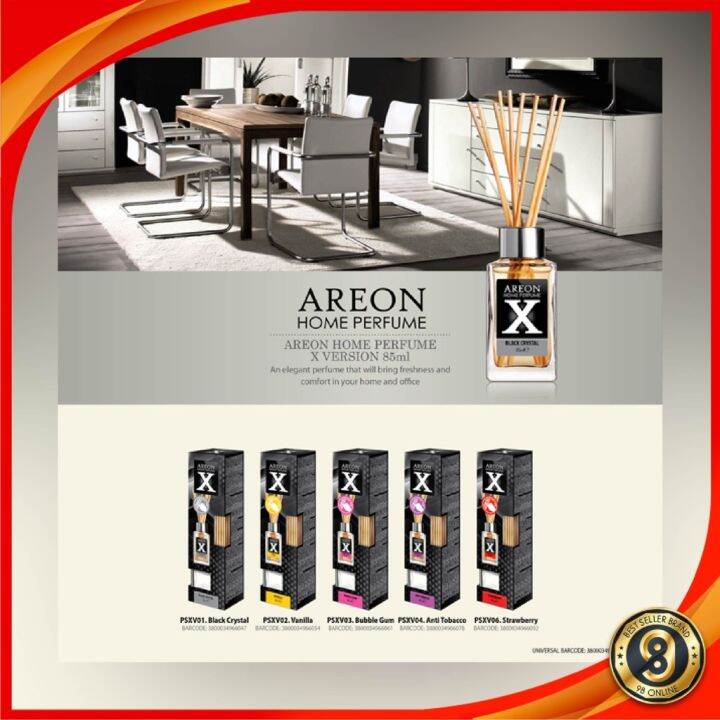 AREON Home Perfume【 BUBBLE GUM 】X Version 85ml Reed Diffuser