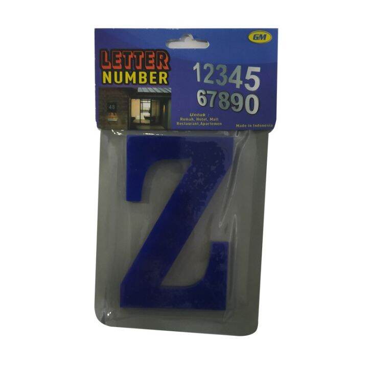 Gm Label Acrylic Z Huruf Tempel Cm Lazada Indonesia