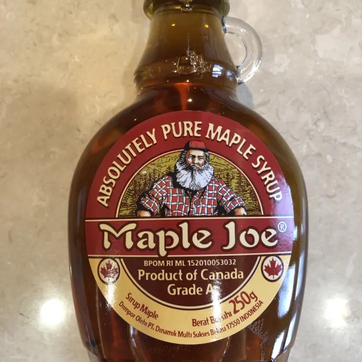 Maple Joe Syrup Pure Original 250gr Asli Kanada Sirup Maple Pancake