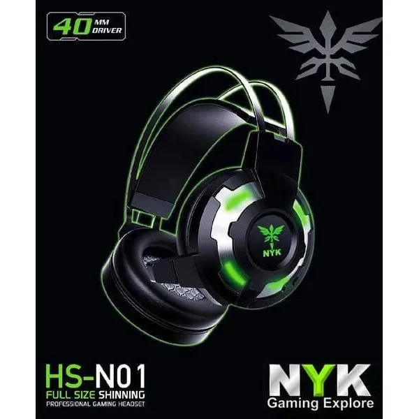 Headset Gaming Nyk Nemesis Wired Usb Audio 3.5mm Led Stereo Leather ...