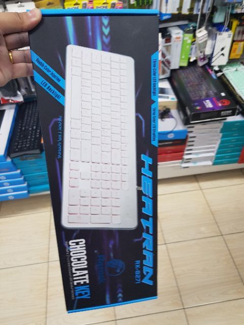 keyboard-razeak-rk-8271-มีไฟสีขาวสวยงาม