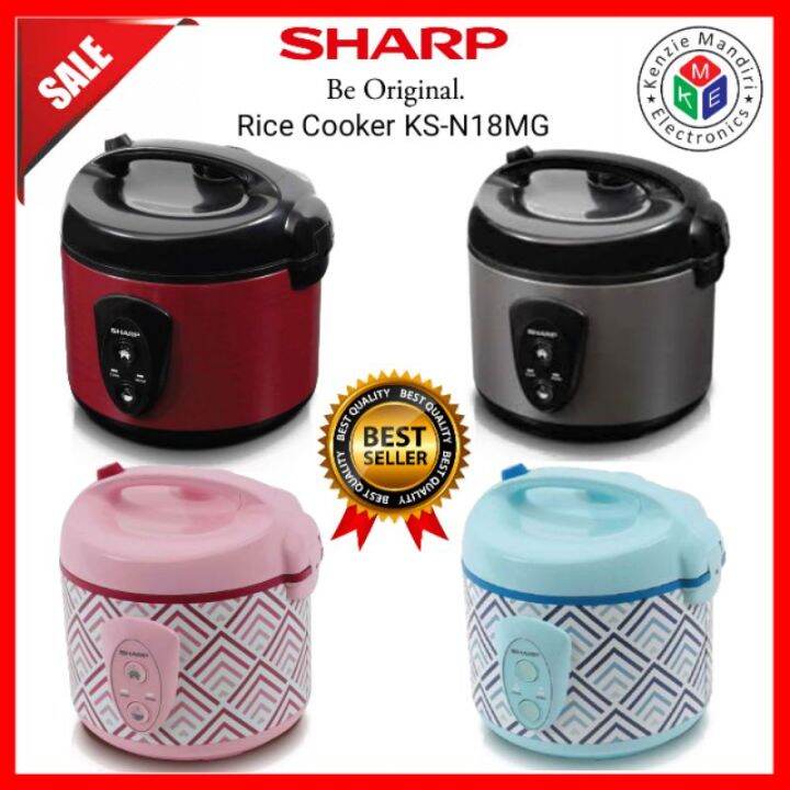 SHARP Rice Cooker 1,8 Liter KSN18MGRD/SL/PK/BL Lazada Indonesia