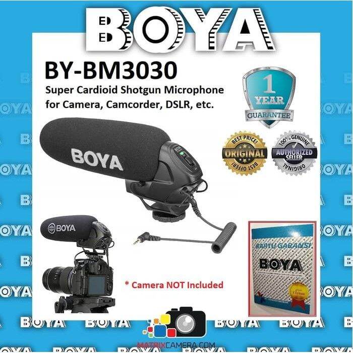 BOYA BY-BM3030 Super Cardioid Shotgun Microphone for Camera, DSLR etc ...