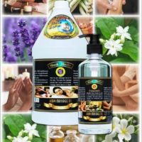 น้ำมันนวดตัว น้ำมันอโรม่า ขวดหัวปั้ม body massage oil 450 ml massageoil  มุกสมุนไพร สปา ร้านสปา