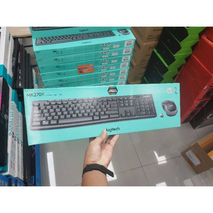 logitech-ราคาพิเศษ-คีย์บอร์ด-mk270r-wireless-mouse-keyboard-ของเเท้ประกันsynnex