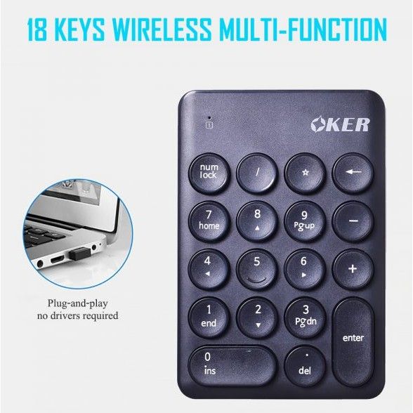 oker-คีย์บอร์ดตัวเลข-ไร้สาย-k2610-numeric-keypad-wireless-พร้อมส่ง