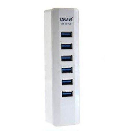 oker-มี2สี-oker-hub-usb3-0-7-port-adapter-h-736สีดำ-ขาว-ออกใบกำกับภาษีได้