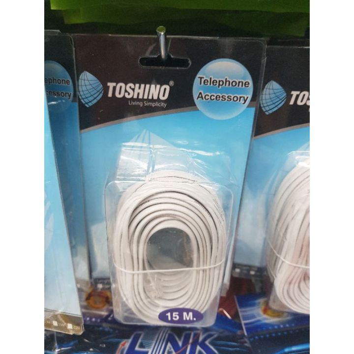สายโทรศัพท์-toshino-1-8-20-เมตร-สายอย่างดี-พร้อมส่ง