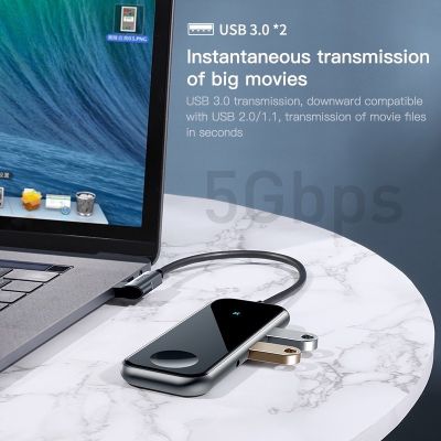 พร้อมส่ง🇹🇭 Baseus Multi USB C 3.0 HUB พร้อม 3 USB Ports TF+SD Card Type C USB HUB