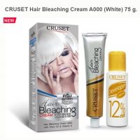 ?ครูเซ็ท ครีมฟอกสีผม สีขาว A000 CRUSET Hair Bleaching Cream 75g ทำไฮไลท์ ย้อมสีผม แฟชั่น ฟอกผม กัดสีผม โทนสว่าง ก่อนการย้อมผม CRUSET ฟอกสีขาว