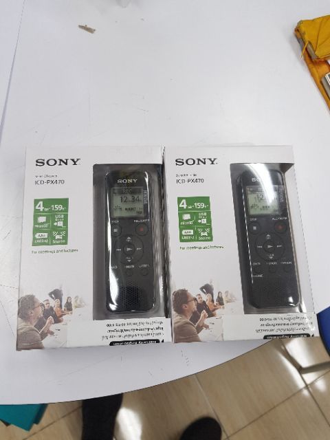 sony-ของเเท้-เครื่องบันทึกเสียงคุณภาพ-เพิ่มหน่วยความจำด้วย-สีดำ-icd-px470