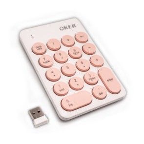 OKER คีย์บอร์ดตัวเลข ไร้สาย K2610 Numeric Keypad Wireless/พร้อมส่ง