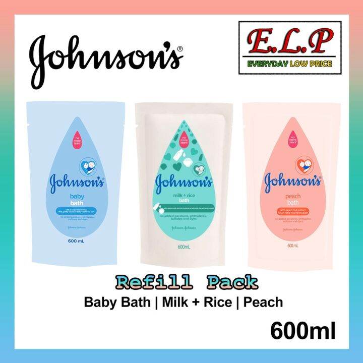 Johnson's Baby Bath Refill (600ml) Lazada