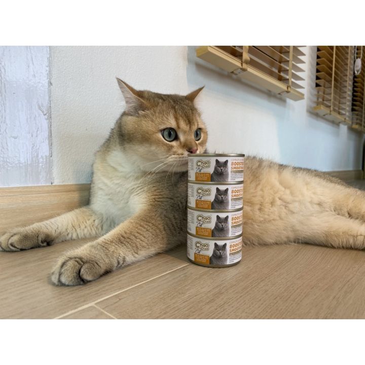 ส่งฟรี-choochoo-ชูชู-อาหารเสริมบำรุงแมว-สมูทตี้สูตรปลาคัตสึโอะ-6-กระป๋อง-บำรุงเข้มข้น
