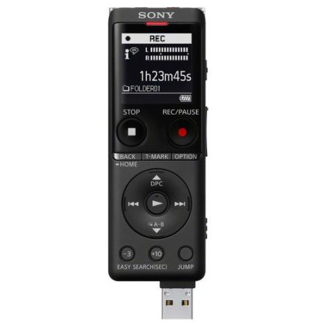 sony-ของเเท้-เครื่องบันทึกเสียงคุณภาพ-เพิ่มหน่วยความจำด้วย-สีดำ-icd-ux570f