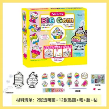 Big Gem Diamond Painting Kit Arts and Crafts for Kids Ages 8-12