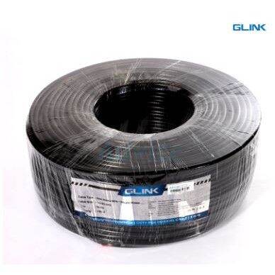 GLINK Cable 100M RG6/168 +Power Line (Black)