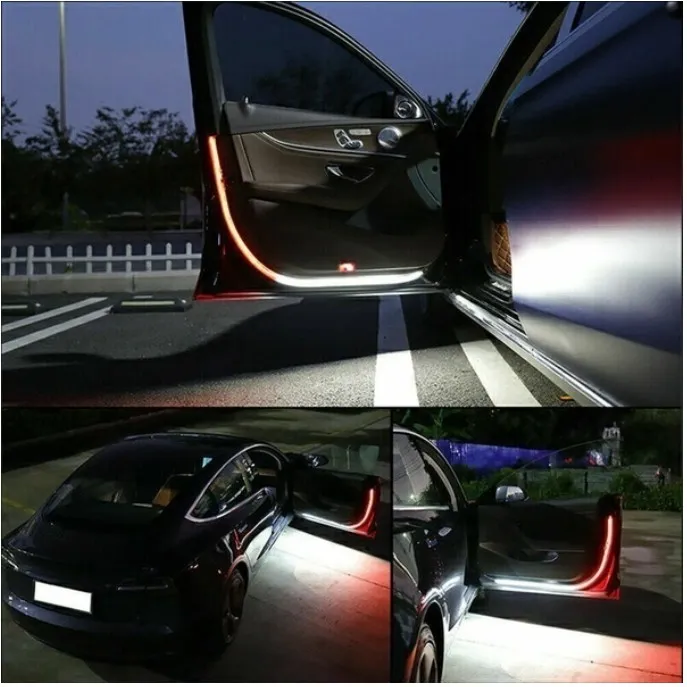 Car Door Opening Warning Light Lights Strip LED Strobe Flashing