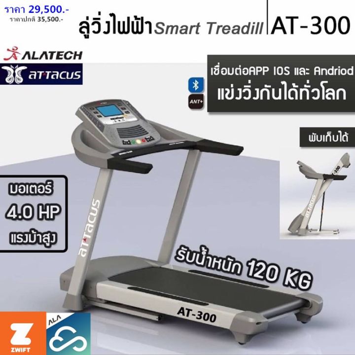 ลู่วิ่ง-alatech-รุ่น-at300-มอเตอร์สูงสุด-4-แรงม้า-ปรับความชัน-auto-มีบลูทูธ-ant-เชื่อมต่อ-zwift-ได้