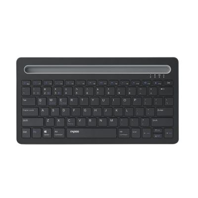 Rapoo (สินค้าใหม่) XK100 แป้นพิมพ์บลูทูธแบบพกพาสําหรับ Tablets Desktop คอมพิวเตอร์ 78 คีย์