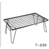 โต๊ะตะแกรงเหล็กสีดำCampingmoon