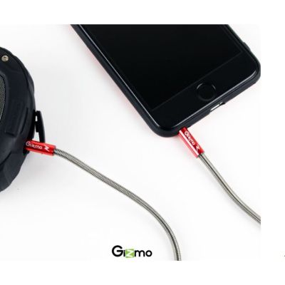 Gizmo สายต่อเชื่อม AUX 3.5 mm สายสัญญาณ แจ็คต่อฟังเพลง​ รุ่น GU-003 สีแดง