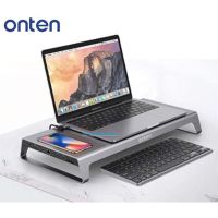 Onten OTN-95109 USB C HUB,Type-C 3.0 Docking Multifunction 11 in 1 Hub + Wireless Charging for MacBook