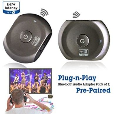 Avantree Lock Plug-and-Play Bluetooth Audio Adapter Set (BTTC-200L-TTN-DB)