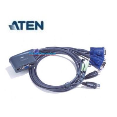 ATEN 2-port USB KVM Cable with Speaker Support 1.8m รุ่น CS62U