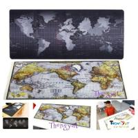 แผ่นรองเมาส์  ลายแผนที่โลก นิ่ม ลื่น แผ่นยาว Big Size. 80 X 30 Cm. Mouse Pad np-map1