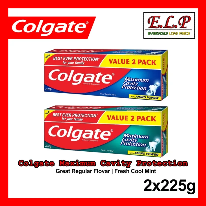 Colgate Red Twin Pack Toothpaste 225g x2 (Value Pack) Lazada