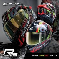 Bilmola Rapid S 2019 - Attack Green Red Matte **สีด้าน**