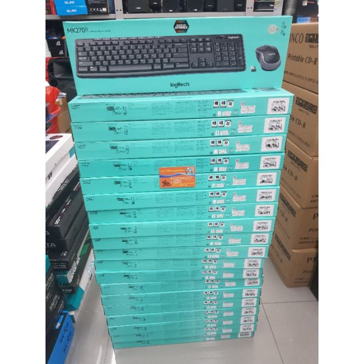 logitech-ราคาพิเศษ-คีย์บอร์ด-mk270r-wireless-mouse-keyboard-ของเเท้ประกันsynnex