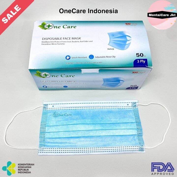 masker one care 3 ply