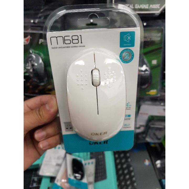 oker-m681-mouse-เมาส์ไร้สาย-ไร้เสียง-ราคาโดนๆๆ